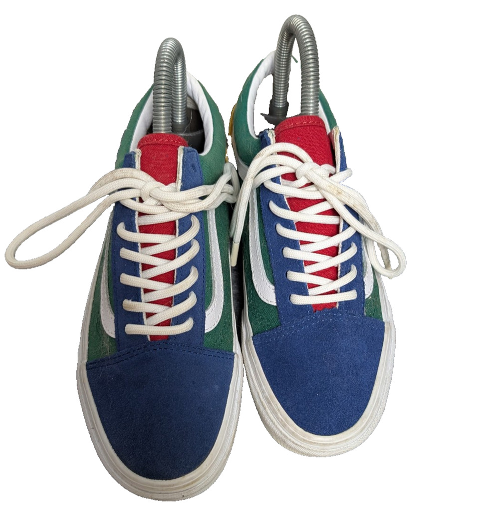 Vans Old Skool Yacht Club Sneakers Womens 5.5 Color Block Shoes Skate Colorful